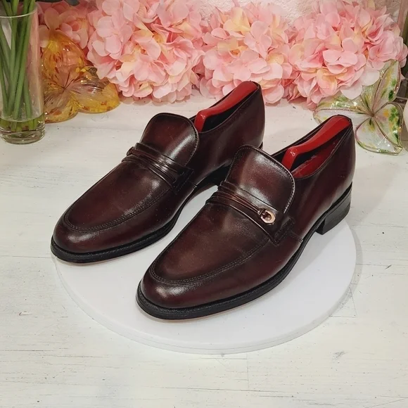 New Old Stock NOS Vintage Nunn Bush Brown Leather Loafer Slip On Shoes Sz 8.5D Dress/Formal 1970s Vintage Men main image 2